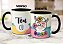 Caneca Divertida Lhama Fofinha Com Flores Teu Cú - Imagem 8
