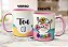 Caneca Divertida Lhama Fofinha Com Flores Teu Cú - Imagem 2