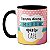 Caneca Divertida Lhama Fofa Cansei Dessa Merda Quero Café - Imagem 1