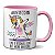 Caneca Criativa Unicórnio Tia Incrível More Awesome Auntcorn - Imagem 1