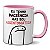 Caneca Flork Meme Frase Engraçada Paciência Assintomática - Imagem 1