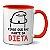 Caneca Flork Meme Frase Engraçada Finge Parte Parte da Dieta - Imagem 1