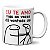 Caneca Flork Meme Engraçada Te Amo Mas As Vezes Dá Vontade - Imagem 1