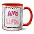 Caneca Dia Dos Avós Chaleira e Xícara Fofo Avó Linda - Imagem 1