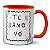 Caneca Fofa Para Presente Feliz Dia Dos Avós Te Amo Vó - Imagem 1