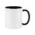 Caneca Porcelana Personalizada com sua ideia Alças Brancas e Coloridas - Imagem 7