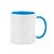 Caneca Porcelana Personalizada com sua ideia Alças Brancas e Coloridas - Imagem 4