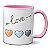 Caneca Love Amor Flecha Corações Presente Namorados Criativo - Imagem 1