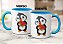Caneca Pinguim Fofinho Romântico Presente Namorados Flores - Imagem 5