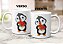 Caneca Pinguim Fofinho Romântico Presente Namorados Flores - Imagem 8