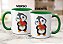 Caneca Pinguim Fofinho Romântico Presente Namorados Flores - Imagem 7