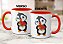 Caneca Pinguim Fofinho Romântico Presente Namorados Flores - Imagem 4