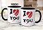 Caneca I Love You Amo você Presente Criativo Namorados Casal - Imagem 7