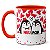 Caneca Divertida Namorados Casal Pinguins Meu Par Coração - Imagem 1