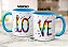 Caneca Presente Namorados Casal Love Amo Arco-íris Criativo - Imagem 8
