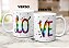Caneca Presente Namorados Casal Love Amo Arco-íris Criativo - Imagem 4