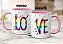 Caneca Presente Namorados Casal Love Amo Arco-íris Criativo - Imagem 6