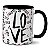Caneca Frase Namorados Eu Você e os Planos de Deus Love - Imagem 3