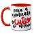 Caneca Namorados Criativa Coração Vermelho Cute Te Amo - Imagem 1