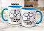 Caneca Flork Namorados Fofos Thankiu Por Me Aturar I Love Iu - Imagem 5