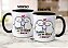 Caneca Flork Namorados Fofos Thankiu Por Me Aturar I Love Iu - Imagem 2
