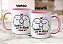 Caneca Flork Namorados Fofos Thankiu Por Me Aturar I Love Iu - Imagem 3