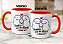Caneca Flork Namorados Fofos Thankiu Por Me Aturar I Love Iu - Imagem 4