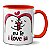 Caneca Flork Namorados Apaixonados Eu Te Amo I Love Iu - Imagem 1