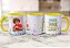 Caneca Feliz Aniversário Com Foto Saúde Paz Amor Parabéns - Imagem 7