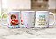 Caneca Feliz Aniversário Com Foto Saúde Paz Amor Parabéns - Imagem 9