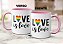 Caneca LGBTQIA+ Love Is Love Amor é Amor Presente Criativo - Imagem 3
