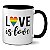 Caneca LGBTQIA+ Love Is Love Amor é Amor Presente Criativo - Imagem 1