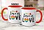 Caneca LGBTQIA+ Amor é Amor Love is Love Presente Criativo - Imagem 2