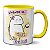 Caneca Flork Engraçada Vivendo De... Café Ódio E Dívidas! - Imagem 1
