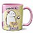 Caneca Flork Divertida Meme Vivendo De Café Dívida E Ódio - Imagem 1