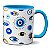 Caneca Criativa Olho Grego Presente Para Afastar Mau Olhado - Imagem 3