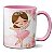 Caneca Fofa Bailarina Personalizada Com Nome Presente Ballet - Imagem 1