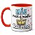 Caneca Mãe Você É Minha Rainha Mãe Te Amo! Presente Fofo - Imagem 1