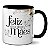 Caneca Dia das Mães Presente Feliz Dia das Mães Com Flores - Imagem 1