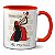 Caneca Entidade Pomba Gira Guardiã Me Protege Rosa Vermelha - Imagem 1