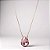 Colar Gota Rosa Cristal - Imagem 1