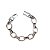Pulseira Elo Liso e Cravejado - Imagem 1