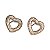 Brinco Coração Cravejado - Imagem 1