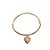 Bracelete Coração Zircônia Branca - Imagem 1