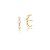 Brinco Liso Ear Hook 3 Pérolas - Imagem 1