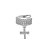 Piercing Fake com Pingente de Cruz - Imagem 1