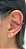Piercing Fake Três Fileiras com Zircônias Marsala - Imagem 2