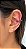 Piercing Fake Três Fileiras com Zircônias Marsala - Imagem 2