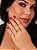 Anel Curvo e Liso com Cristal Ametista - Imagem 3