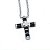 Colar Pingente Cruz Preto - Imagem 2